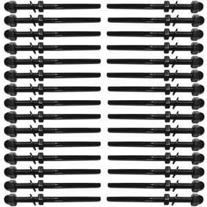 Hardware per ringhiere per cavi 1/8 nero, kit sistema di ringhiera per cavi, tenditore perni 60 pz... - Foto 1 di 5