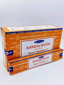 Sandalwood Satya Incense Sticks Genuine Nag Champa Joss Stick Fragrance 15g - Picture 1 of 5