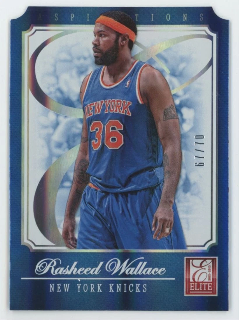 Panini Rasheed Wallace Basketball Sports Trading Card Singles for