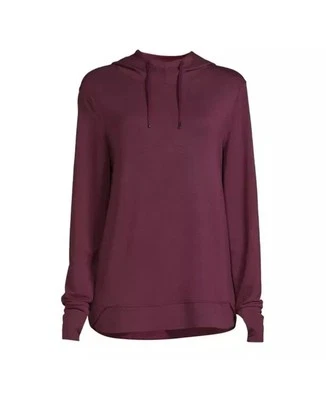 Athletic Works Women's Medium Athleisure Mock Neck Hoodie Purple Eggplant - Image 1 of 4
