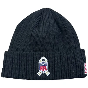 New Era Hat One Size Men's Black Cotton New York Jets NFL USA America Winter - Picture 1 of 6