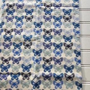 Cotton + Steel Panorama Butterfly Cotton White Blue Fabric 1yd X 45 - Picture 1 of 4