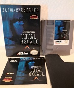 Total Recall (Nintendo, NES 1990) CIB Completo Casi Como Nuevo Alta Calidad