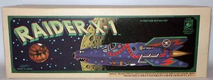 TIN PLATE : RAIDER X-1 TIN PLATE MODEL MADE BY ROCKET USA - MADE IN JAPAN - Picture 1 of 10