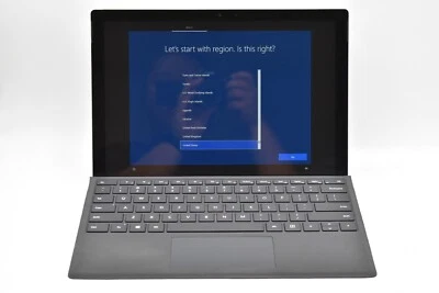 Microsoft поверхность Pro 5 1796 M3-7Y30 @ 1,00 ГГц 4GB RAM 128GB SSD Win11 Pro * читать - Изображение 1 из 4