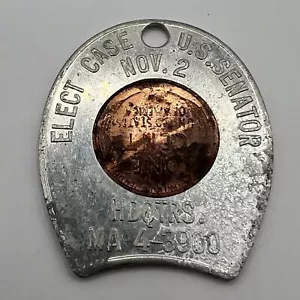 Astuccio eletto per senatore USA ferro di cavallo con 1953 D Penny memorabilia politici - Foto 1 di 7