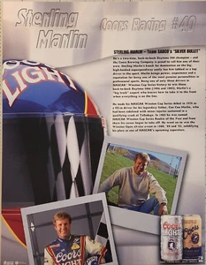 Sterling Marlin Coors Racing NASCAR Monte Carlo 8 x 10 handout - Picture 1 of 2