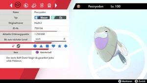 Shiny Pescryodon Arctovish Pokemon Schwert Schild 6DV! + Meisterball - Picture 1 of 5