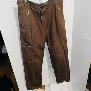 Joe Rocket Ballistic Touring Padded Motorcycle Pants Size MENS XL 36-38 Brown - Picture 1 of 17