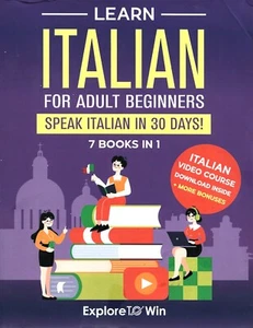 Learn Italian For Adult Beginners: 7 Books in 1: Speak Italian In 30 Days! - Imagen 1 de 1