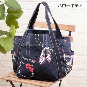 Hello Kitty Tote Bag L Shoulder Purse Shopping Handbag Sanrio Japan Gift B5690