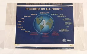 Vintage AT&T Progress on all Fronts Paper Weight - Picture 1 of 4