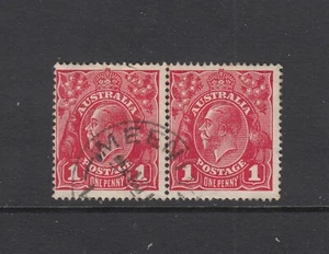 SGLE WMK: 1d Red “DISTORTED ONE PENNY” & “THIN ONE PENNY” BW 71(4)k&l, VFU pair - Picture 1 of 1