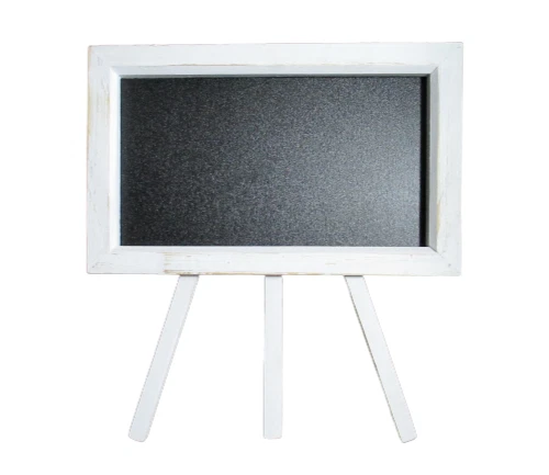 Tabletop Chalkboard Easel (Wooden) Rustic White 8"x5" (Total Height 9") Signage - Image 1 of 4
