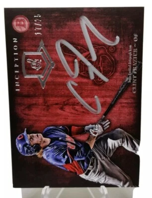 Clint Frazier 2014 Inception Silver Signings ON CARD Autographed SSP RC /25 - Image 1 of 3