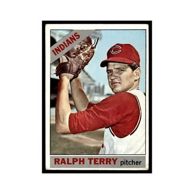 1966 Topps Baseball Card Ralph Terry Indians #109 - Image 1 of 3