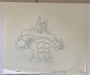He MAN MASTERS OF THE UNIVERSE Original Animation Cel Pencil Drawing Collosus - Picture 1 of 4