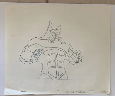 He MAN MASTERS OF THE UNIVERSE Original Animation Cel Pencil Drawing Collosus - Image 1 of 4