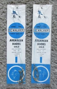 12 Ganchos Vintage WALKER ABERDEEN ORO SNELLED (2 paquetes x 6 cada uno) TALLA 1 - Imagen 1 de 4