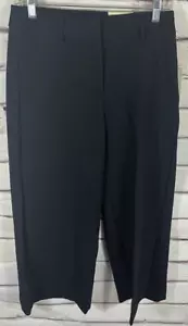 NWT Rachel Zoe Women's Size 2 Black Hi Rise Wide Leg Crop Pant's With Pocket's - Picture 1 of 6