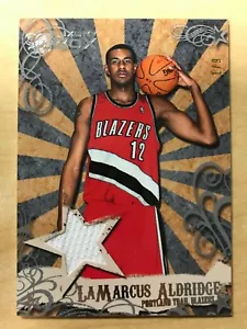 2006-07 Topps Luxury Box #MR-LA LaMarcus Aldridge Jersey RC 1/9 Platinum SP - Picture 1 of 3