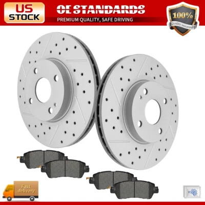 Rotores de disco traseros pastillas de freno de cerámica para Toyota Yaris 2019 2020 2016 Scion iA Foto 1 de 4