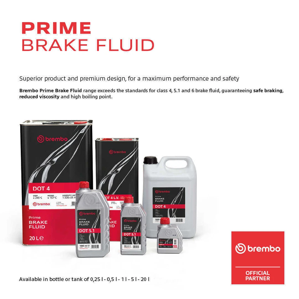 DOT 4 Brake Fluid 5L Brembo L04050 - Imagem 1 de 1