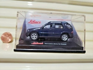 SCHUCO 1/72 Scale RARE VERY DARK BLUE MERCEDES BENZ M-KLASSE New Mint in New Box - Picture 1 of 7