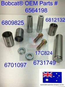 fits Bobcat Bobtach OEM Pivot Pin Wear Bush Kit 463 463F S70 MT50 MT52 MT55 MT85 - Bild 1 von 3