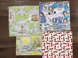 Lotto di carta da imballaggio vintage Holly Hobbie nuovo con scatola 3 confezioni compleanno WOW! - Foto 1 di 1