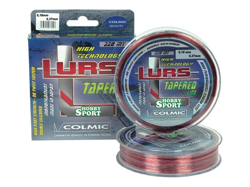 FILO  COLMIC TAPERED CONICO LURS MT 220 MULTICOLOR  mm 0,18- 0,37 SURFCASTING - Immagine 1 di 1