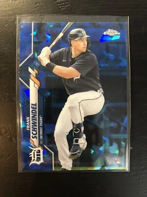 FRANK SCHWINDEL 2020 TOPPS Chrome Update Sapphire #U-118 Cubs Rookie RC PWE - Image 1 of 2