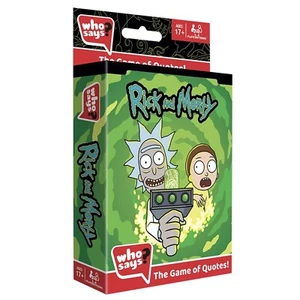 Who Says Rick And Morty Game Of Quotes Trivia Game NEW IN STOCK - Picture 1 of 4