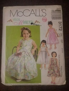 DE COLECCIÓN MCCALLS NIÑAS PATRÓN DE VESTIDO 3172 - CORTE - Imagen 1 de 4