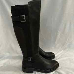 White Mountain Medium Calf Stretch Tall Shaft Boots - Black (10M) a305462