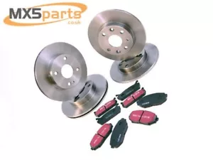 Discos y pastillas de freno delanteros y traseros MX5 estándar Mazda MX-5 Mk1 1.8 y Mk2/2.5 - Imagen 1 de 8