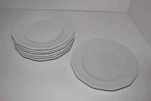 Set of 6 Vintage ROSENTHAL CONTINENTAL MARIA White 7 3/4" Salad Plates - Picture 1 of 6