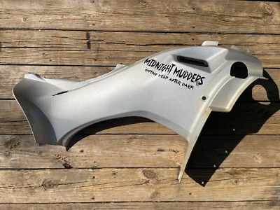 2005-2007 Kawasaki Brute Force 750 Silver Right Side Cover Plastic Body Panel - Image 1 of 4
