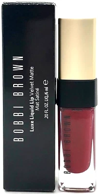 BOBBI BROWN LUXE LIQUID LIP VELVET MATTE # 6 YOUR MAJESTY 0.20 Oz / 6 ml NEW!!! - Image 1 of 4