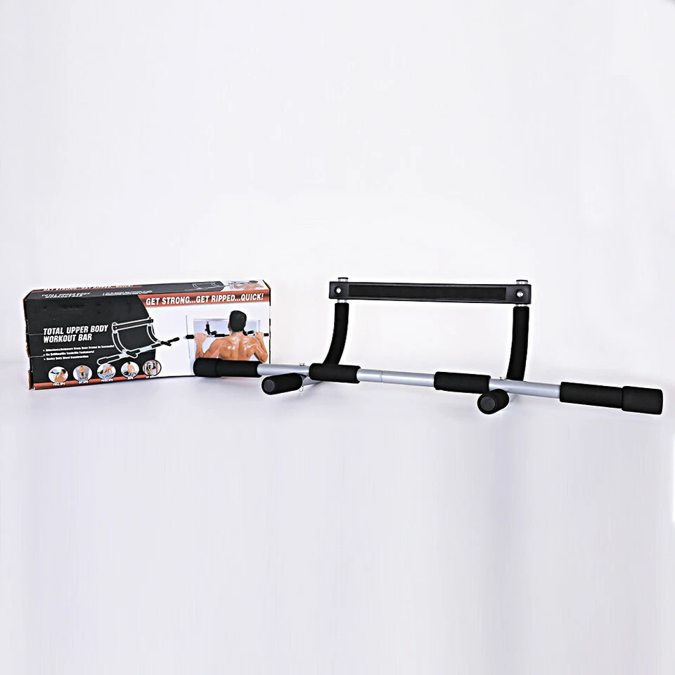 Barra de tracción para la barbilla ejercicio puerta resistente fitness multifunción gimnasio en casa Foto 1 de 4