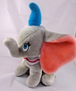 Disney Dumbo Elefante Peluche 12 Pulgadas Sombrero Azul Peluche Juguete - Imagen 1 de 7