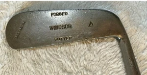 Antique Chromium Forged Windsor Hickory Shaft Wood Golf Club Putter - 38" Long - Picture 1 of 4