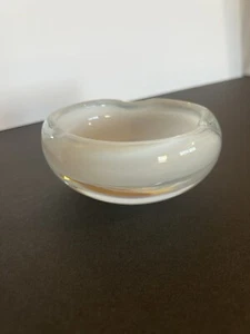 Murano Style opaleszent 5x2 1/2 Zoll Schüssel schön unmarkiert SCHWER - Bild 1 von 9