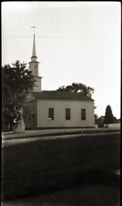 EARLY 1900s POSTCARD FILM NEGATIVE, "CHURCH", MEADE POSTCARD IMAGE? - Picture 1 of 1
