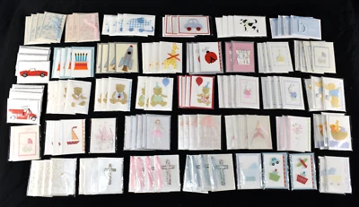 Meri Meri Lot of 129 Mini Small Blank Cards Kids Baby Birthday Holiday Boy Girl - Image 1 of 4