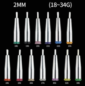 NUEVO 10 piezas 32Ga 2mm Boca Redonda Cepillo Dispensador Jeringa Puntas de Aguja - Imagen 1 de 4