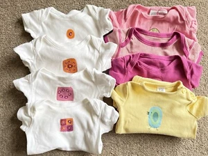 Baby Vests 0-3 Months Bundle 2 X Gap 6x M&S . Multicoloured - Picture 1 of 18