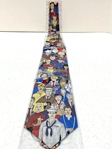 Silk Necktie - Proud to Serve - 54" Civil Service Career Moose International - Picture 1 of 9