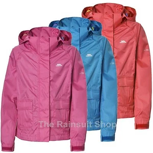 KINDER TRESPASS WASSERDICHTE TWISTER KAPUZENJACKE MÄDCHEN REGENMANTEL 3-12 Jahre - Bild 1 von 11