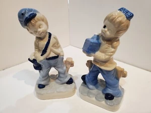 Porcelain Figurines Boy Girl 6 Inch - Picture 1 of 8